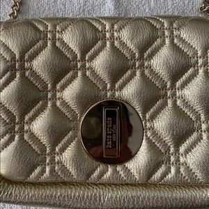 Kate spade gold quilted crossbody